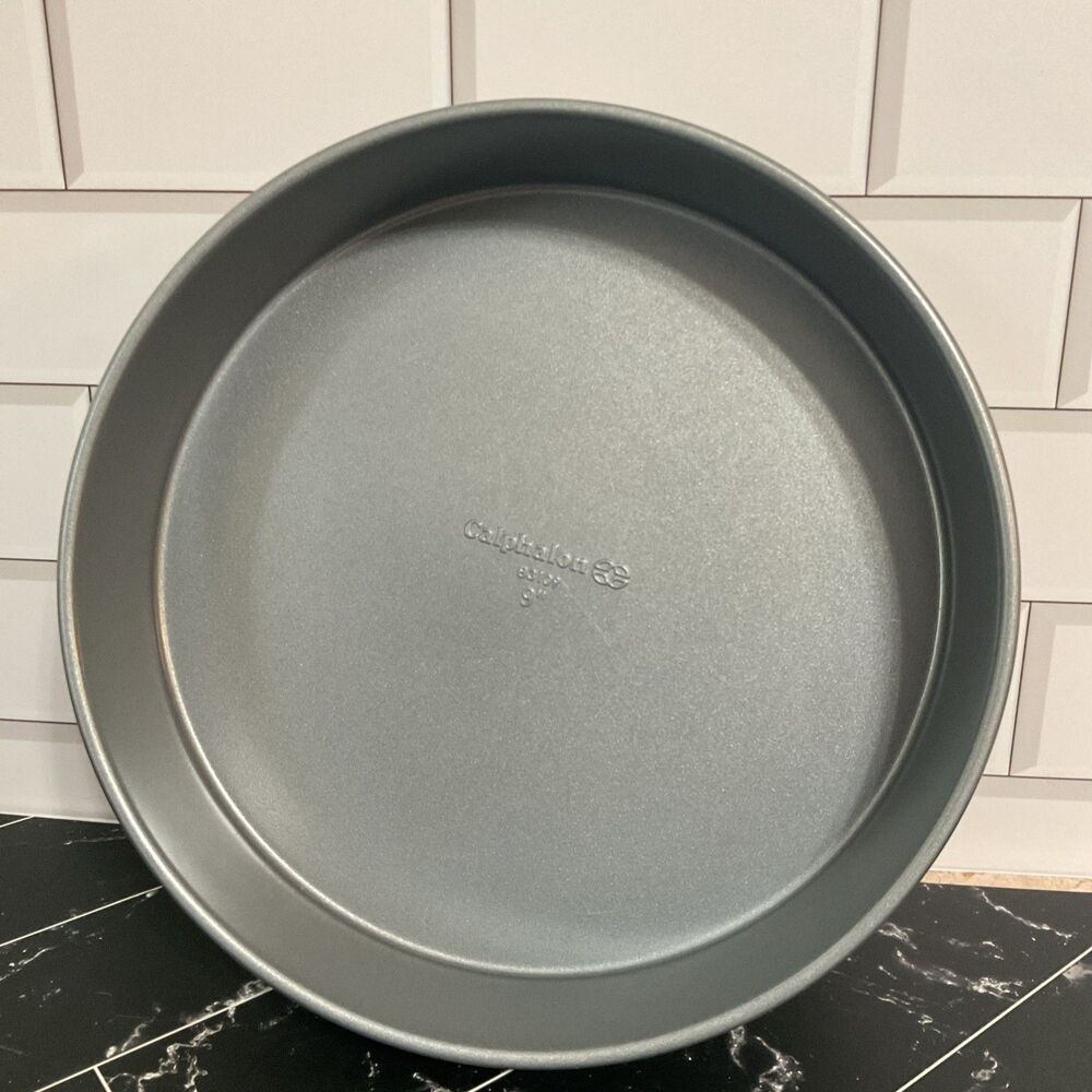 Calphalon 9” Nonstick Round Cake Pan with silicone feet Bakeware Baking